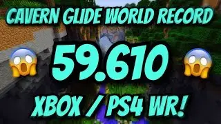 MINECRAFT CAVERN GLIDE WORLD RECORD! - 59.610 WR - BEST ROUTE, SHORTCUTS AND STRATEGY!