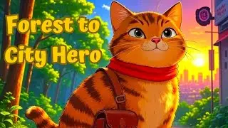 Whiskers’ Brave Journey: From Forest to City — A Short Adventure | ToonVerse