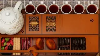 Filling a Traditional Tea Snack Box | Satisfying Restock & Serving Tea