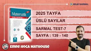 Bilgi Sarmal  TYT Matematik | 8.Bölüm ÜSLÜ SAYILAR | Sarmal Test-7 | Sayfa 139-140