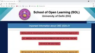 d.u sol latest update ug registration last date 11 October 2021 |DU SOL UG ADMISSION