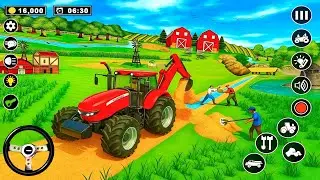 Modern Tractor Farming Driving Simulator 3D #2 - New Tractor Games - Android Gameplay