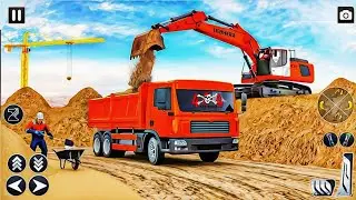 Real City Construction Simulator 3D - City Road Builder Excavator Trucks - Android Gameplay