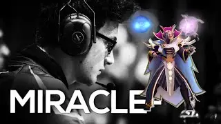 Miracle almost accurate sunstrike with blind deafening blast #dota2 #dota2gameplay