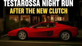 Ferrari Testarossa POV Night Drive | Sound, Road, Analog Experience