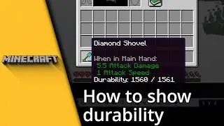 How to show durability in Minecraft ✅ Tutorial