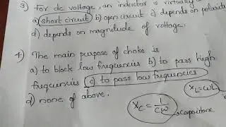 INDUSTRIAL EXTENSION OFFICER-PART-V-ELECTRONICS-INDUCTORS-4