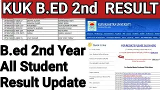 Kuk b.ed Complete Result update