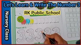 How To Make Your Child Write Number 3 #numbers #numberwriting