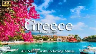 Greece 4K | Stunning Aerial Views of Santorini, Athens, Meteora & More | Breathtaking Scenery