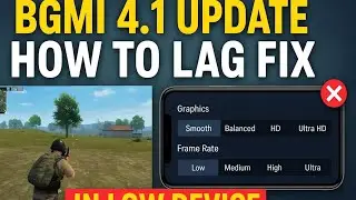 BGMI 4.1 LAG FIX! Stop stuttering now (100% working secret settings) bgmi me lag fix kese karein