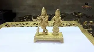 Brass Radha Krishna Idol: The Symbol of Love and Devotion (BS1131 B)| पीतल की राधाकृष्ण की मूर्ति ||
