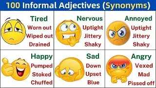 100 Informal Adjectives: Synonyms | Informal English Words | Learn English Vocabulary