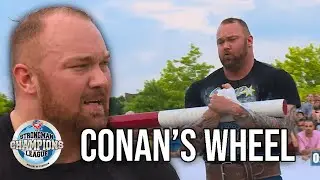 Haf&thorn;&oacute;r Bj&ouml;rnsson Wins The Gruelling 300KG Conan's Wheel | Strongman Champions League