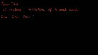 Teentaal in Bhatkhande Notation System