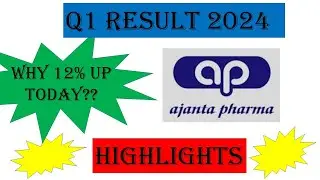 Ajanta Pharma|Q1FY2024 Results| 70% Sequential Profit Growth| 25 Rs Dividend Given|Why7% up Today??