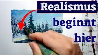 Winterlandschaft malen leicht gemacht!