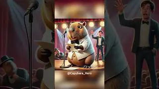 Capybara MC&hellip; Or Does It? #capybara  #animalshorts  #aistory #funny   #cute #mc #host