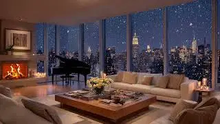 Luxury Apartment Ambience with Relaxing Piano Music | Calm Atmosphere for Sleep & Focus