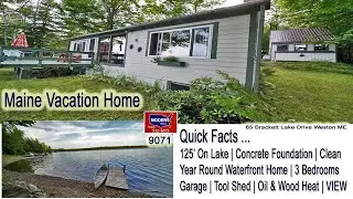 SOLD! Lake Homes In Maine Video | Maine Real Estate MOOERS REALTY 9071