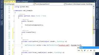 How to create an XML file in C#