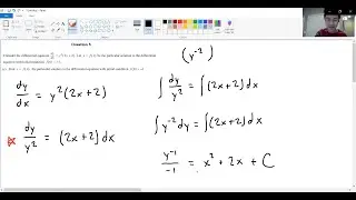 AP Calculus BC Differential Equations FRQ Walkthrough (Separation of Variables)