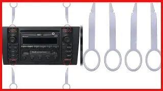 Car Radio Removal Tool Key DIN Release Keys Set Compatible with Audi, VW Volkswagen, Mercedes Benz,