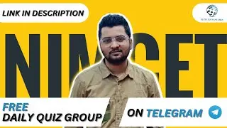 Daily Quiz for NIMCET on Telegram| Elite Eduventures FREE Quiz Group| JOIN NOW! #nimcet #freequiz