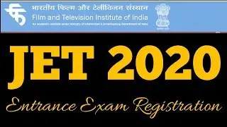 JET Entrance Ftii and Srfti  Registration   2020