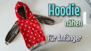 Kapuzenpullover nähen - Nähanleitung OHNE Schnittmuster - Anfänger - Nähtinchen