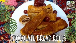 CHOCOLATE BREAD ROLLS, coated with Cinnamon & Sugar! Instant & Delicious Bread snacks/breakfast!