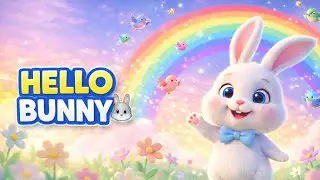 Hello Bunny Song 🐰 | Cute Bunny Cartoon for Kids | ToonBunnyVerse