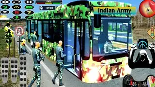 Indian Army Bus Simulator | Dangerous Mission on Border Roads 🇮🇳