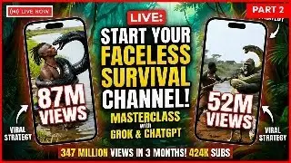 How To Start A Faceless Survival Channel (347M Views Strategy Exposed!) - PART 2