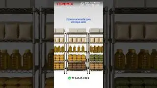 Estante aramada para estoque seco