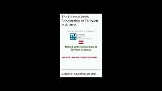 The Helmut Veith Scholarship at TU Wien in Austria (Fully Funded)#scholarship #studyabroad
