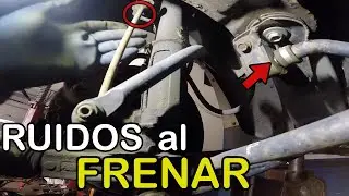 5 PARTES de SUSPENSION que al FRENAR provocan CRUJIDOS o GOLPETEOS metalicos!!!