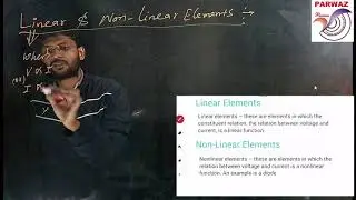 Network Theory-5 |Electrical Circuit Elements | JE/AE/PSU's | RRB-SSC--JE | ECE-EE-CSE-IN | PARWAZ