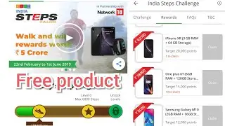 Goqii app, india step challenge,free product, rewards
