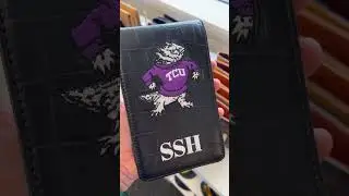 TCU Golf Scorecard Holder Yardage Book Cover