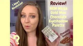 I HEART REVOLUTION WHITE GOLD MINI CHOCOLATE EYESHADOW PALETTE | NEW RELEASE | REVIEW 2020!