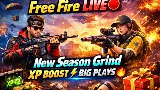 Free Fire LIVE 🎮 New Season Grind | XP Boost ⚡ Big Plays 🔥