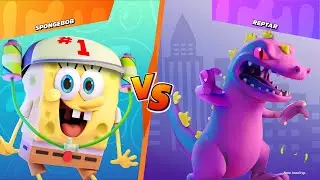Nickelodeon All-Star Brawl - Spongebob vs Reptar - Gameplay PC 2021