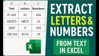 Extract Letters & Numbers from Text in Excel