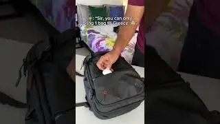 Skip the check-in luggage with this vacuum backpack.