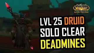 WoW Classic: Season of Discovery - Solo Deadmines (lvl 25 Druid)