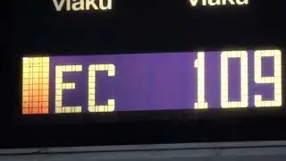 Infotabule Elektročas na vlakov&eacute;m n&aacute;draž&iacute; Bohum&iacute;n