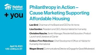 +You: Philanthropy in action &ndash; cause marketing supporting affordable housing
