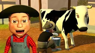 Mrs Cow, Kindergarten Rhyme and Cartoon for Kids
