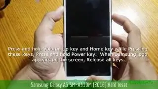 Samsung Galaxy A3 SM-A310M (2016) Hard reset